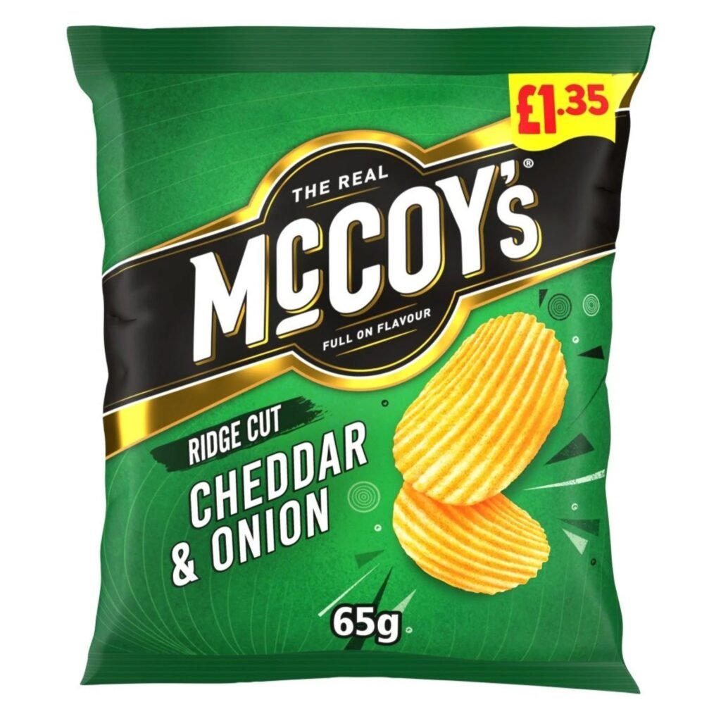 McCoys Cheddar&Onion 65g