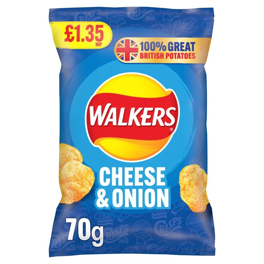 Walker Cheese Onion 70g