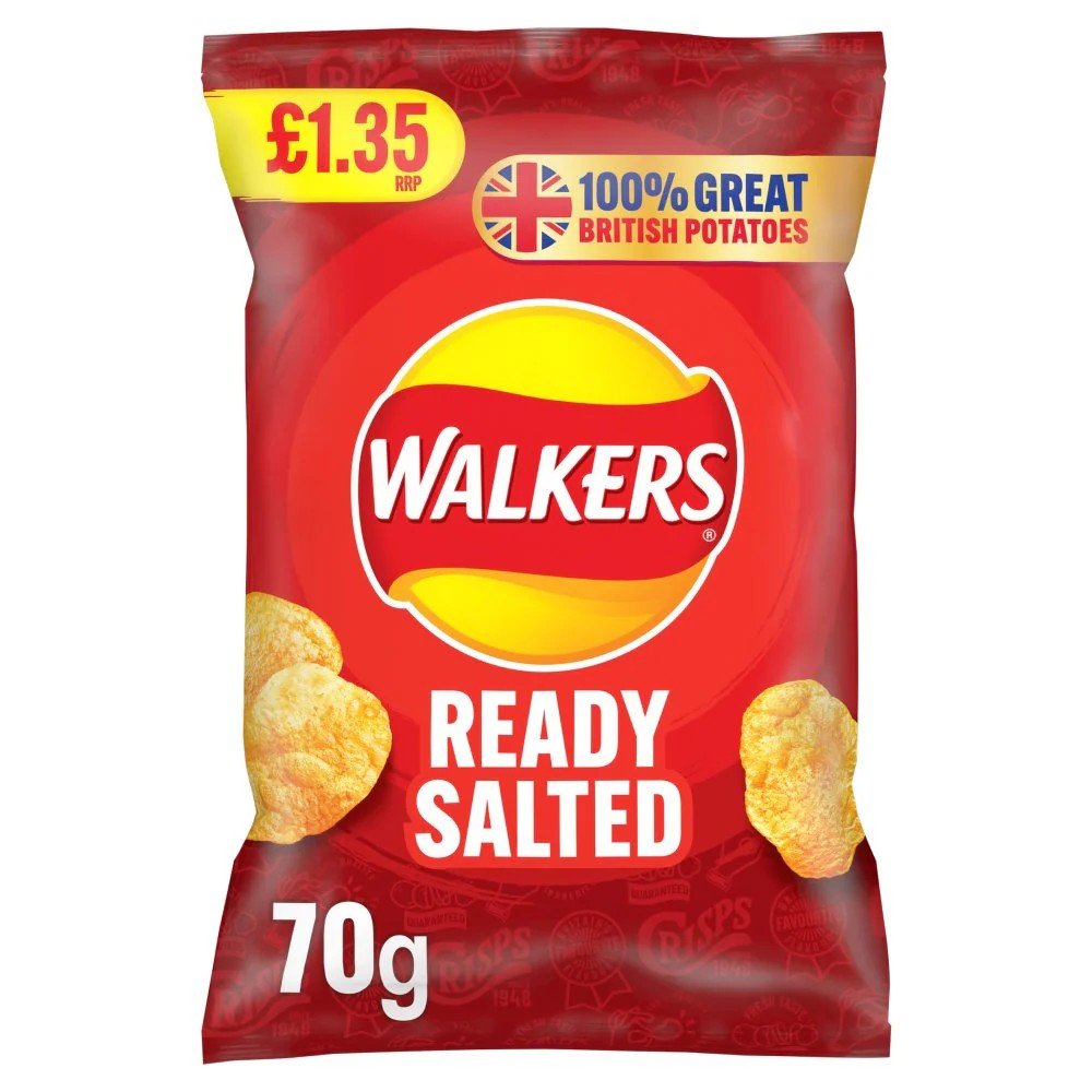 Walker Ready Salted 70g