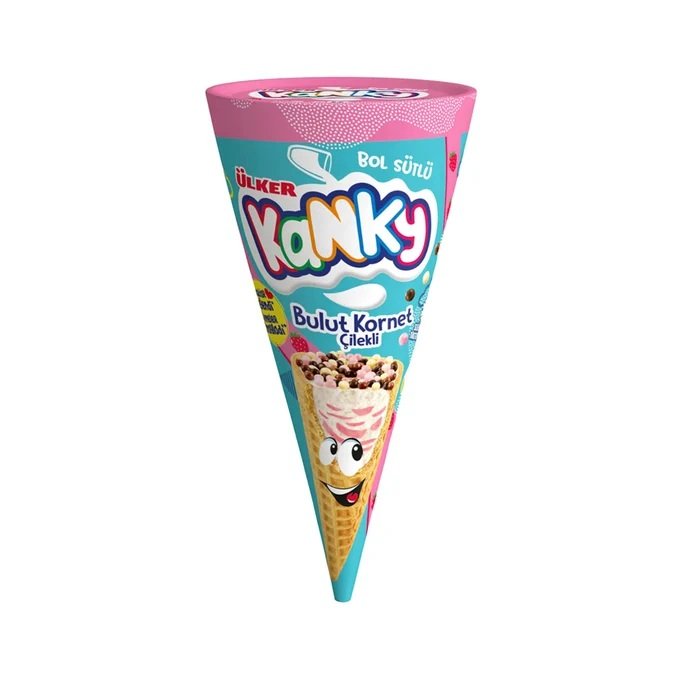 Ulker Kanky Strawberry Cornet 27g