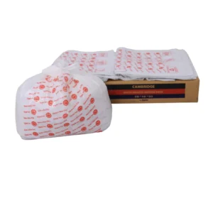 Medium White Printed Carrier Bag